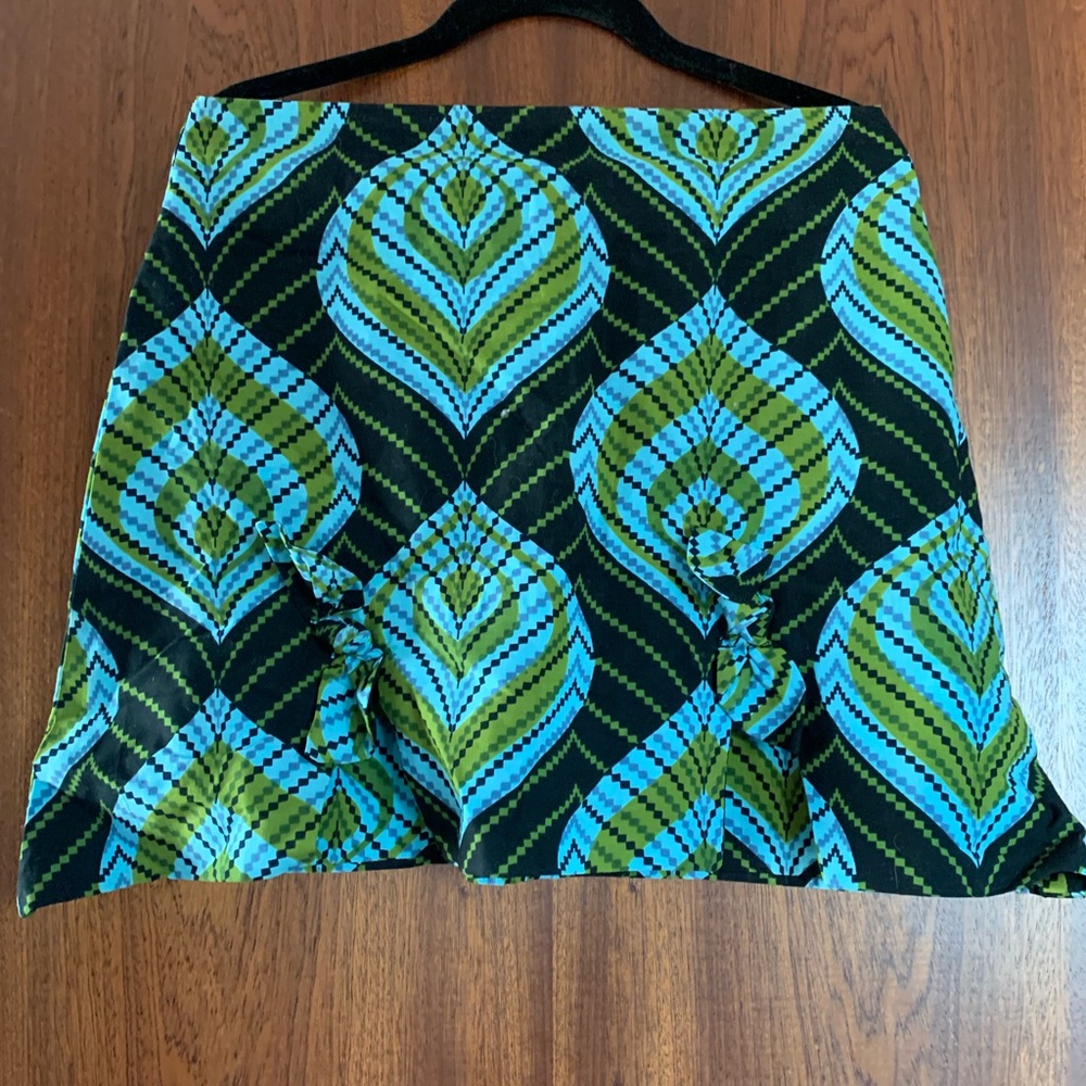 Lisa Folawiyo Green and Blue Patterned Garment